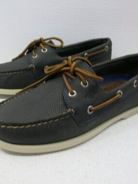 Sperry Top-Sider Drak Gray Nubuck Leather Men's Footwear Casual Deck Shoes 7 M